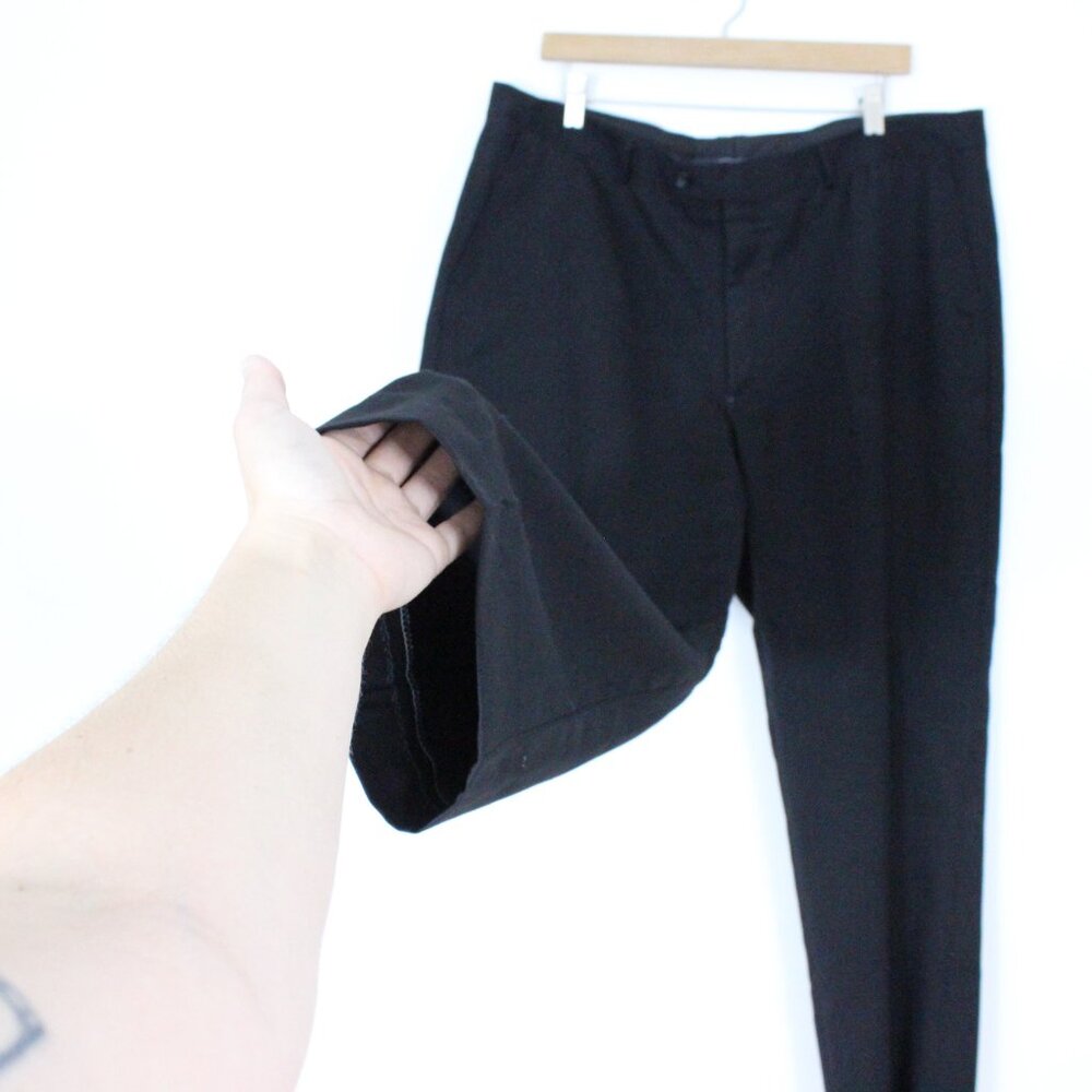 *Pronto Umano Mens Black Dress Pant